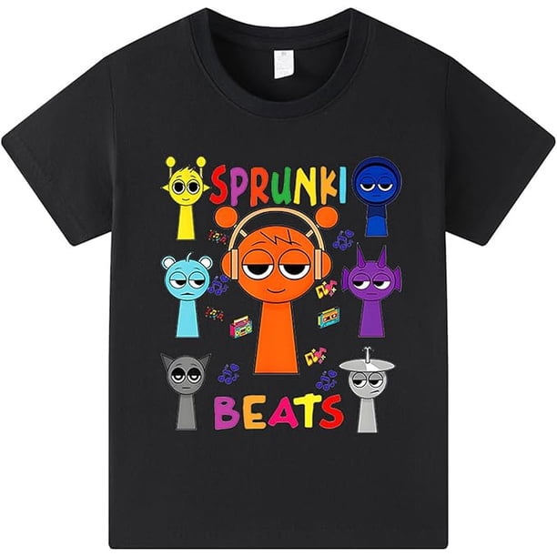 Casual T-shirt Sprunki Beats Funny Sprunki team Sprunki Game For Kids T-Shirt