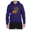 thumbnail image 2 of Cute Elephant Love Imagine Inspirational/Christian Unisex Graphic Hoodie Sweatshirt, Purple, 3XL, 2 of 3