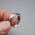 thumbnail image 2 of K-KED Pure 925 Sterling Silver Ring Men's Rotationally Carved Line Ring US Size 8-12-11, 2 of 6