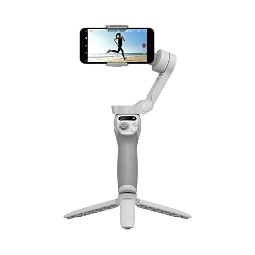 OSMO Mobile SE Cardan Intelligent, Cardan pour Téléphone à 3 Axes, Portable et Pliable, Cardan Android et iPhone avec Guides de Tir, Cardan pour Téléphone Intelligent avec ActiveTrack 5.0, YouTube et Vidéos TikTok