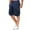 Navy, variant on Youmylove Leisure Mens Shorts Mens Summer Overalls Shorts Loose Plus Size Shorts Pants Pocket Zipper Casual Shorts Casual Track Shorts