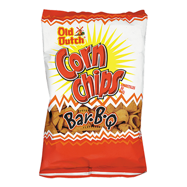 Old Dutch BarBQ Corn Chips 85g/3 oz Bag, (Imported from Canada