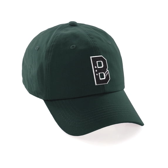 Daxton 3D Custom Alphabet AZ Letter Numbers Initial Baseball Dad Hat- Hunter, Letter B