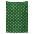 thumbnail image 3 of Ambesonne Christmas Tablecloth Rectangular Table Cover, Little Bells, 60"x84", Green and White, 3 of 4