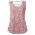 thumbnail image 5 of DPTALR Women's Solid Round-Neck Loose Sleeveless T-shirt Pullover Tops, 5 of 5