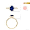 thumbnail image 5 of ANGARA Lab Grown 1.55 Ct Blue Sapphire Engagement Ring for Women in 14K Yellow Gold (Size-8x6mm) | September Birthstone, Anniversary, Jewelry Gift for Women | Lab-Grown Blue Sapphire Ring, 5 of 8