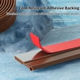 thumbnail image 4 of Door Bottom Seal Strip, 1.1×39.4 inch Door Draft Stopper, Insect Proof Door Sweep, Gap Blocker, Self Adhesive Wind Dust Noise Barrier for Home Indoor Door Energy Saving Gap Sealing Use, 4 of 8