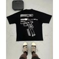 thumbnail image 5 of T-Shirt Surdimensionné Motif Lettre Hip Hop Gothique Rue y2k pour Hommes Rétro Décontracté Polyvalent Manches Courtes Col Rond Ample Femmes, 5 of 5