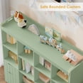 thumbnail image 5 of Homfa Kids Toy Storage Organizer with Cubby, Kids Toy Storage Chest with Removable Drawers, Kids Bookcase for Playroom Bedroom Living Room, Green, 5 of 5