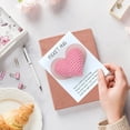 thumbnail image 2 of Pink Pocket Cards Small Item Decorations Encouragement Note Greeting Card With Message For Friend Family Coworker Gift 5.12X3.94 Inches, 2 of 7