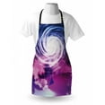 thumbnail image 4 of Universe Apron, Cosmic Round Swirling Space Clouds Colorful Celestial Mystic, Unisex Kitchen Bib with Adjustable Neck for Cooking Gardening, Adult Size, Dark Magenta Multicolor, by Ambesonne, 4 of 4