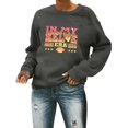 thumbnail image 1 of toraway Sweat à Capuche Zippé pour Femmes Imprimé Amour Baseball Surdimensionné Col Rond Manches Longues Pull m, 1 of 4