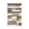 thumbnail image 4 of 8' X 10' Light Blue And Ivory Patchwork Power Loom Stain Resistant Area Rug, 4 of 8