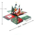 thumbnail image 6 of sunsanly 3D Pop Up Christmas Cards Handmade 3D Greeting Card Gift Box with Envelopes Foldable Merry Christmas Celebration Cards for Family Friends, 6 of 8