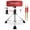 Red, variant on 5 CORE Drum Throne 4" Thick Padded 26" Swivel Adjustable Guitar Stool Heavy Duty 400Lb Capacity for Adults & Kids Black - DS CH BLK PR HD