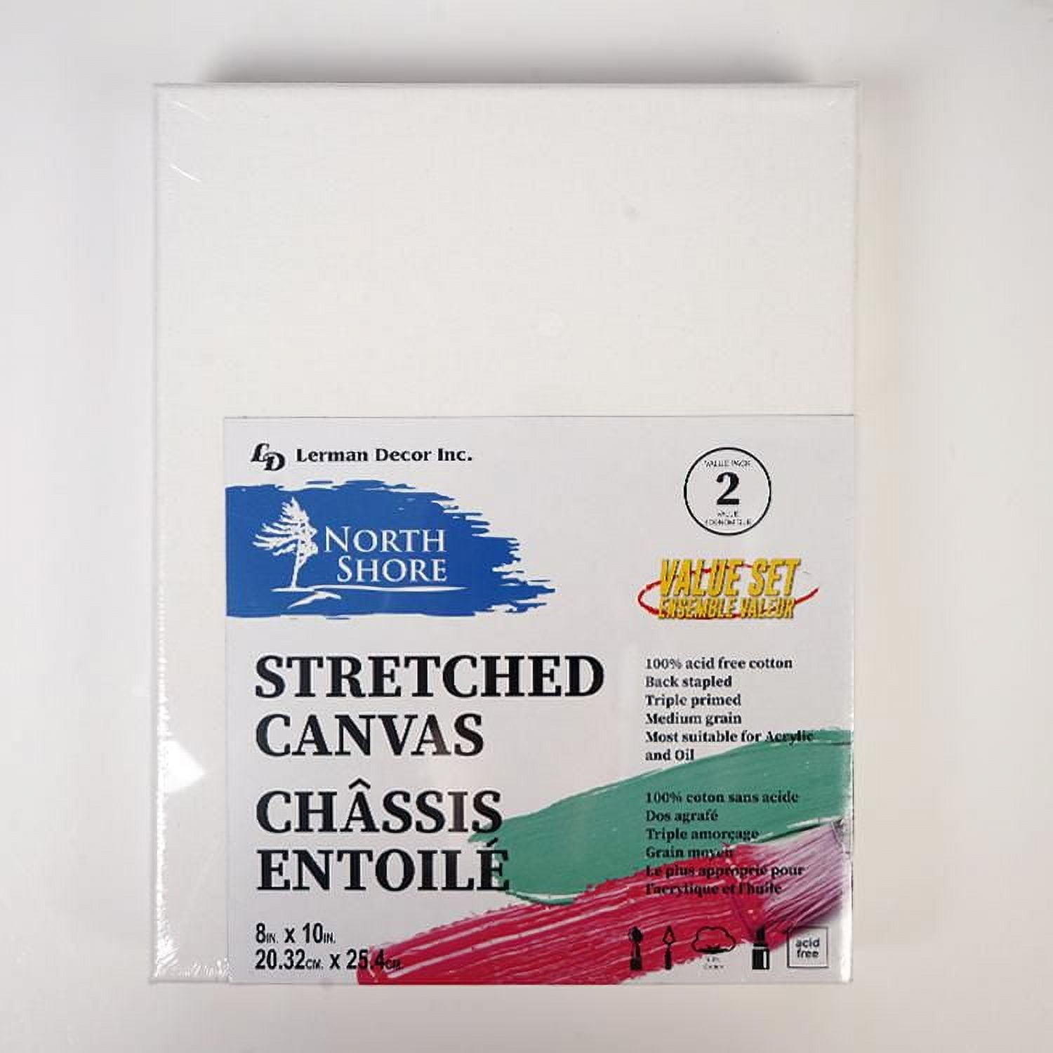 Northshore Lot de 6 toiles tendues 12,7 x 17,8 cm