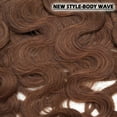 thumbnail image 5 of Benehair Clip In 100% Real Remy Human Hair Extensions Double Weft Thick Full Head 18" 20" Body Wave Wavy Curly Brown Hair, 5 of 11