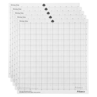 Replacement Cutting Mat Transparent Adhesive Cricut Mat Mat with Measuring Grid 12x24 Inches for Silhouette Cameo Cricut Explore Plotter Machine 5pcs