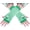Clover(green and White), variant on Arm Warmers Gloves Girls Arm Gloves Striped And Rainbow