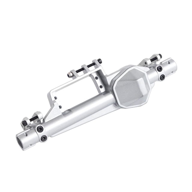 Aleación de aluminio RC Ajuste de automóvil Carcasa DIY Modificación de camiones Modelo 1/10 Escala Piezas de automóviles Repuesto Plata frontal Baoblaze Carcasa de eje de coche RC