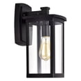 thumbnail image 2 of RADIANCE goods Transitional 1 Light Textured Black Outdoor Wall Sconce 14" Height, 2 of 12