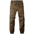 thumbnail image 2 of Matchstick Men's Chino Jogger Pants Elastic Waist Casual Pants, 2 of 6