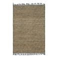 thumbnail image 3 of Unique Loom Braided Jute Collection Area Rug - Assam (4' 1" x 6' 1" Rectangle Black/Natural), 3 of 7