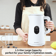 thumbnail image 4 of 1.5L Electric Tea Kettle, Temp Control Display, Keep Warm, Auto Shut-Off, White, 4 of 8