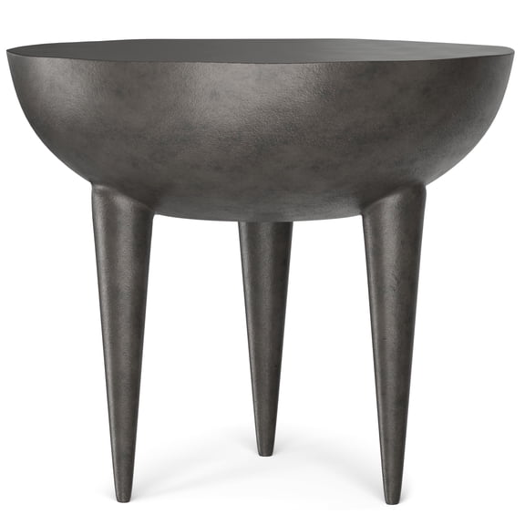 Simpli Home Simpli Home Otto Contemporary 21 inch Wide Cast Aluminum Side Table in Graphite, Fully Assembled
