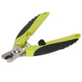 thumbnail image 3 of Tijeras profesionales para uñas de mascotas de acero inoxidable con mangos ergonómicos para perros y gatos, color verde y negro PTk111, 3 of 14