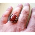 thumbnail image 5 of Red Onyx Mans Ring, Natural Red Onyx Gents Ring, December, Silver Jewelry, 925 Silver Ring, Birthday Gift, Heavy Mens Ring, Arabic Design, Ottoman Style Ring, Christmas, Turkey Mens Signet Ring, 5 of 5