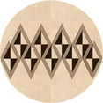 thumbnail image 1 of Ahgly Company Machine Washable Indoor Round Transitional Copper Brown Area Rugs, 3' Round, 1 of 7