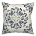 thumbnail image 2 of Creative Products Blue Medallions on White 18x18 Indoor / Outdoor Pillow, 2 of 3