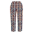 thumbnail image 5 of cocolona Casual Capri Pants Summer Loose Elastic Waist Wide Leg Cropped Pants Fashion Printing Trousers with Pocket, 5 of 5