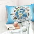 thumbnail image 6 of Vsdgher World Travel Print Pillow Cases -Iconic Collection Pillowcases -Extra Soft, Not easy to deform,not pilling Export quality, 6 of 8
