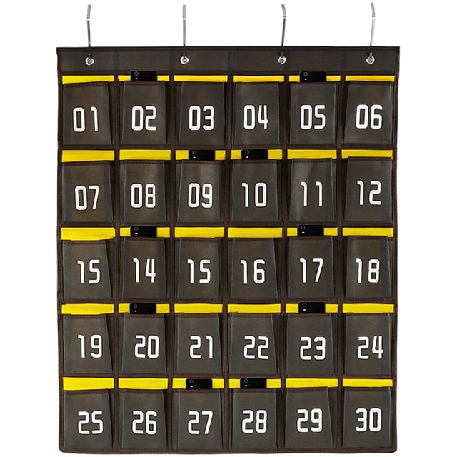 Bolsillos numerados calculadora Ventana de tela Oxford engrosada bolsa de almacenamiento Adepaton DLM578-1