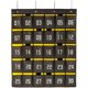 thumbnail image 1 of Laklulu Loghot - Tabla de bolsillo para armario de artículos diversos numerados para el aula, para soporte de teléfonos móviles, organizador para colgar en la puerta de la pared (36 bolsillos gris), 1 of 6