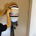 thumbnail image 2 of Wall Mount Hat Rack 20 Ball Cap Storage with Hooks, Hat Holder and Baseball Cap Organizer Compact Hat Organization System, Hat Hanger with 4 Hooks for Wall, Closet, Doors, Living Room and Bedroom, 2 of 7