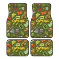 thumbnail image 1 of Honeii Camping 1 Print Car Foot Mat Four-Piece Set - Front & Rear Universal Car Floor Mats for SUVs, Trucks, Sedans, 1 of 7