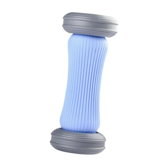 Rodillo de masaje de pies manual para relajar músculos tensos y masaje de tejido profundo. Azul