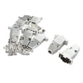 thumbnail image 1 of 5 Sets Silver Tone DB9 Connector Covers Metal Shell Case Housing Protector for D Sub DB9 Connector, 1 of 6