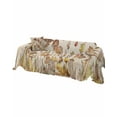 thumbnail image 2 of Autumn Mushroom Sofa Covers for 3 Cushion Couch,Washable Sectional & L Shape Couch Covers for Dog/Cat/Kid,Fall Country Maple Leaves Beige Non Slip Sofa Slipcover Tassel Futon Cover 71''x150'', 2 of 8
