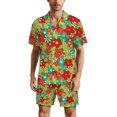 thumbnail image 1 of PRIYAL Mens Pajama Set Short Sleeve 2 PCS Sleepwear Soft Summer Button Down Loungewear Set Pj Set Casual Outfits, 1 of 10