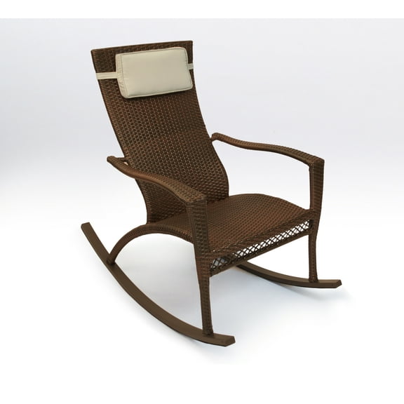 Tortuga Outdoor Maracay Wicker Rocking Chair with Head Cushion