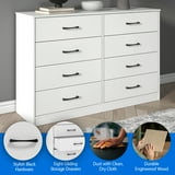 Mainstays Ardent 8 Drawer Dresser, White - Walmart.com