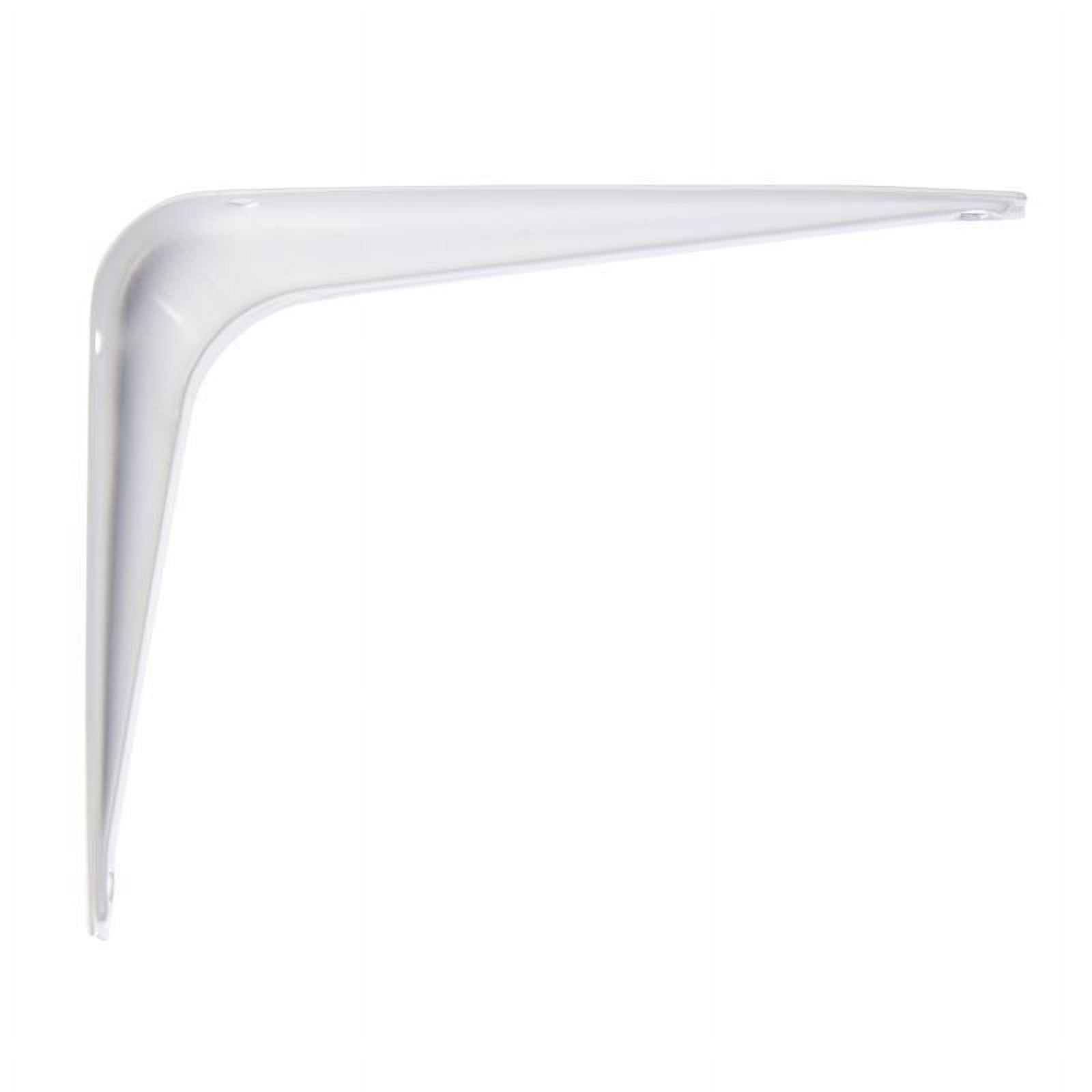 Hampton 5042587 6 in. & 100 lbs 18 Gauge White Steel Shelf Bracket - Pack of 10