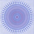thumbnail image 1 of Ahgly Company Machine Washable Indoor Square Transitional Sky Blue Area Rugs, 4' Square, 1 of 7
