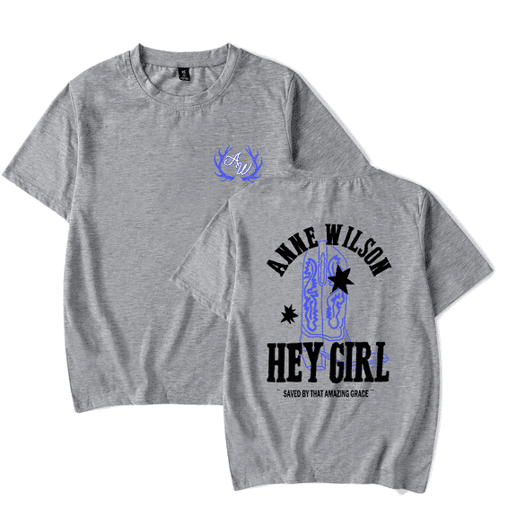 Anne Wilson Merch Hey Girl Boot Tee Unisex Fashion Country Music Short Sleeve Shirt Sweatwear Streetshirt Cool Summer T-Shirt