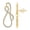 10K Yellow Gold, variant on FINE JEWELRY Sterling Silver Diamond Fashion Earrings (1/2 cttw, I2-I3 Clarity, I-J Color)
