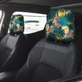thumbnail image 2 of Kdxio Hawaiian Style Pattern Print 2 Piece Car Head Rest Covers Set Auto Front/Rear Seats Headrest Cover Universal Fit Most Cars,Sedan, SUV, 2 of 9